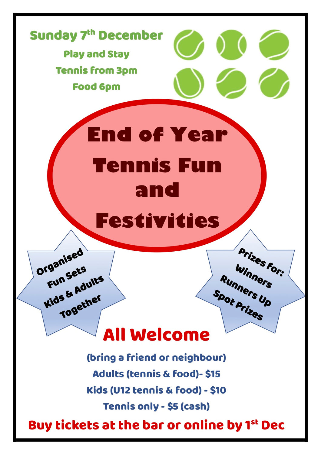 Christmas Party 7/12/25 - Junior 12 & Under